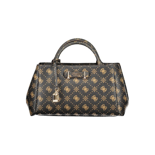 Guess Jeans Carrie Logo Bag - Élégant Sac à Main Marron