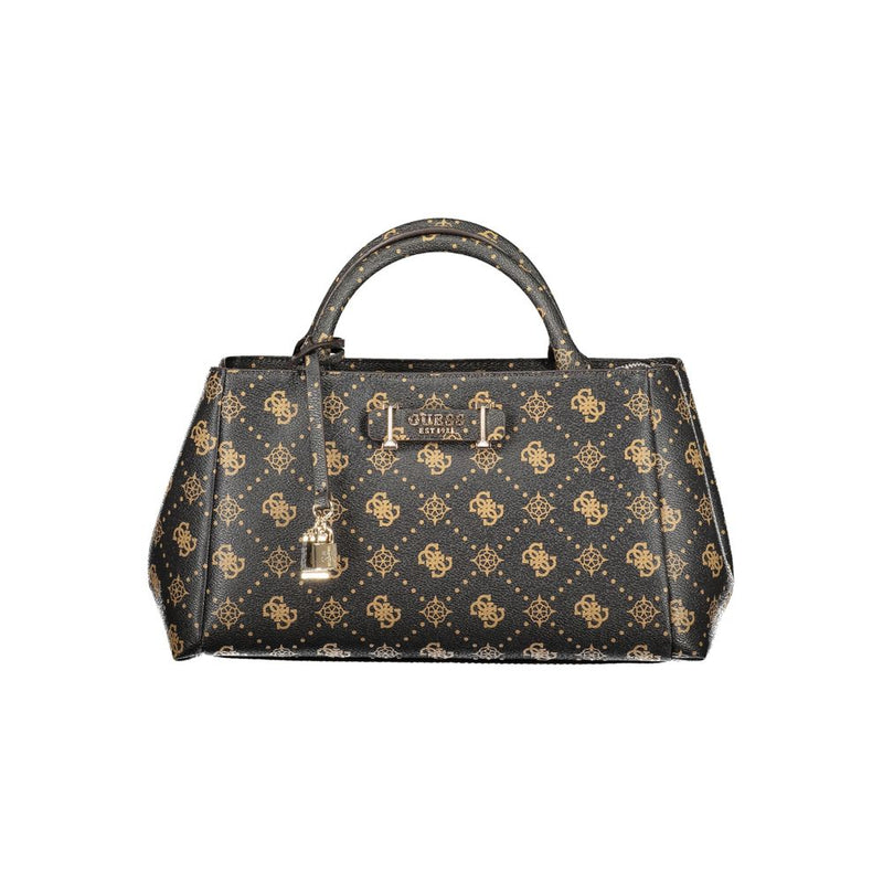 Guess Jeans Carrie Logo Bag - Élégant Sac à Main Marron