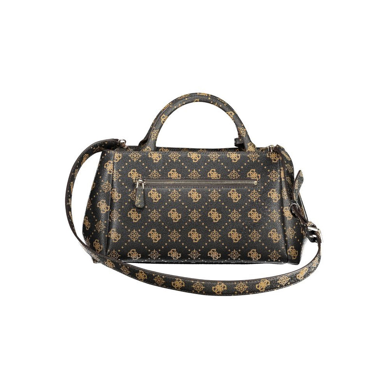Guess Jeans Carrie Logo Bag - Élégant Sac à Main Marron