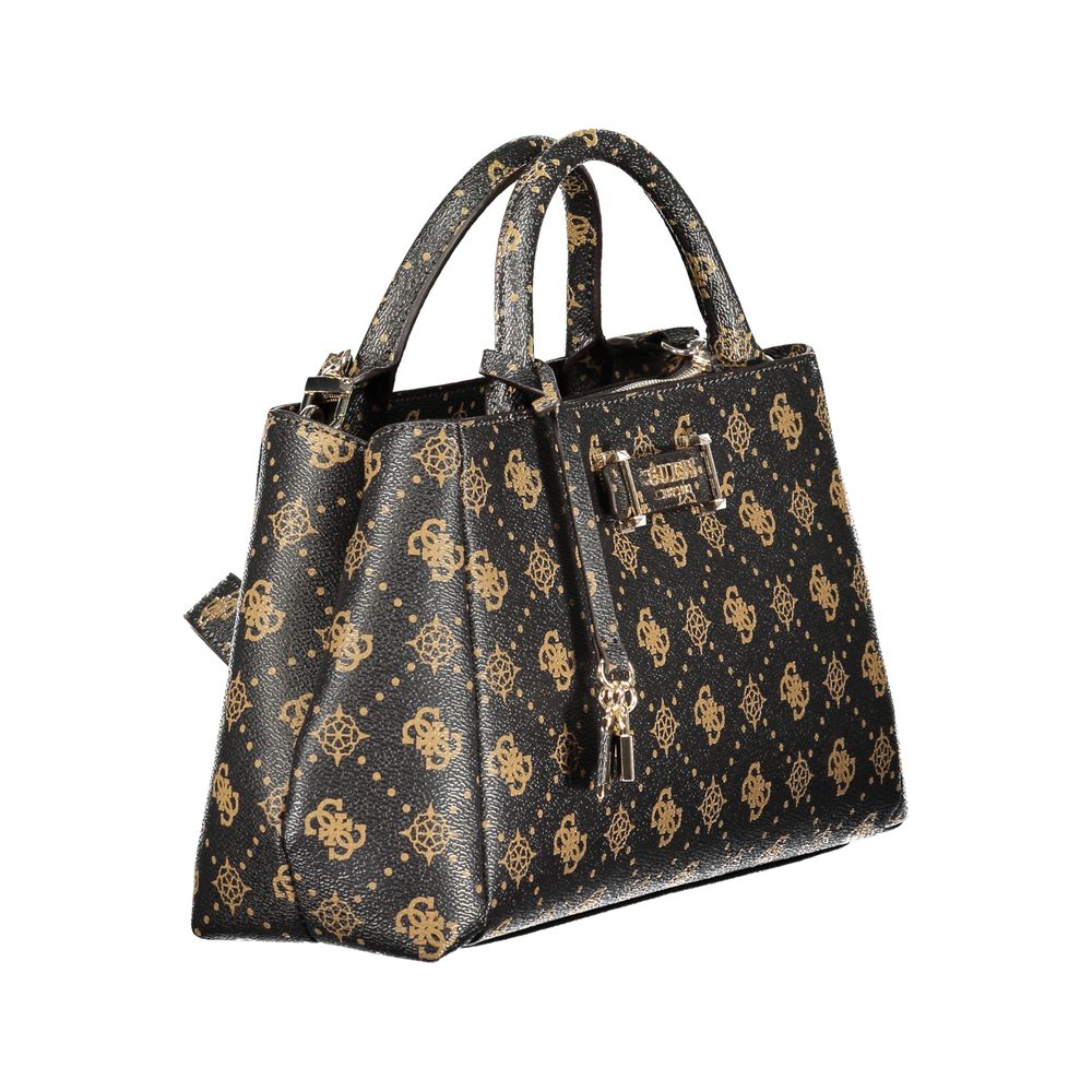 Guess Jeans Carrie Logo Bag - Élégant Sac à Main Marron