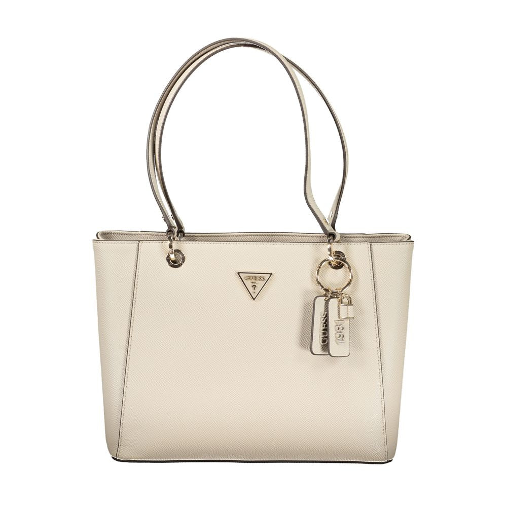 Guess Jeans Noelle II Beige Handbag for Women