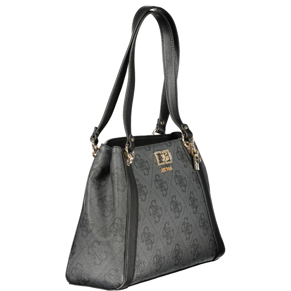 Guess Jeans Karnilla Logo Handbag - Nero