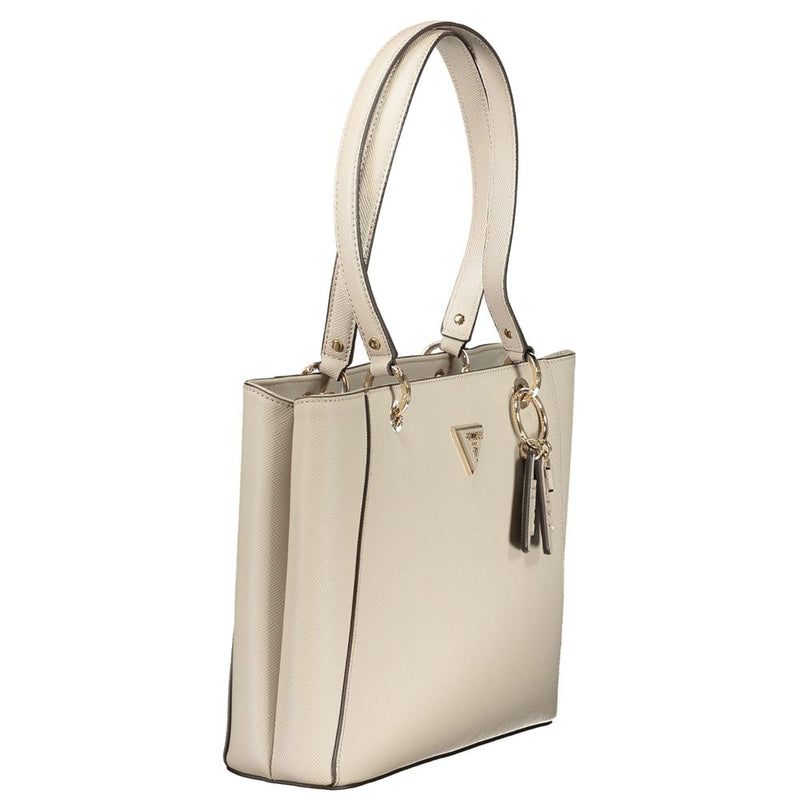 Guess Jeans Noelle II Beige Handbag for Women