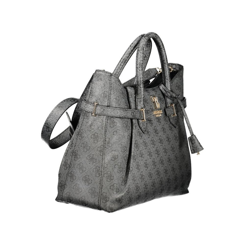 Guess Jeans Yesba Black Polyurethane Handbag for Women