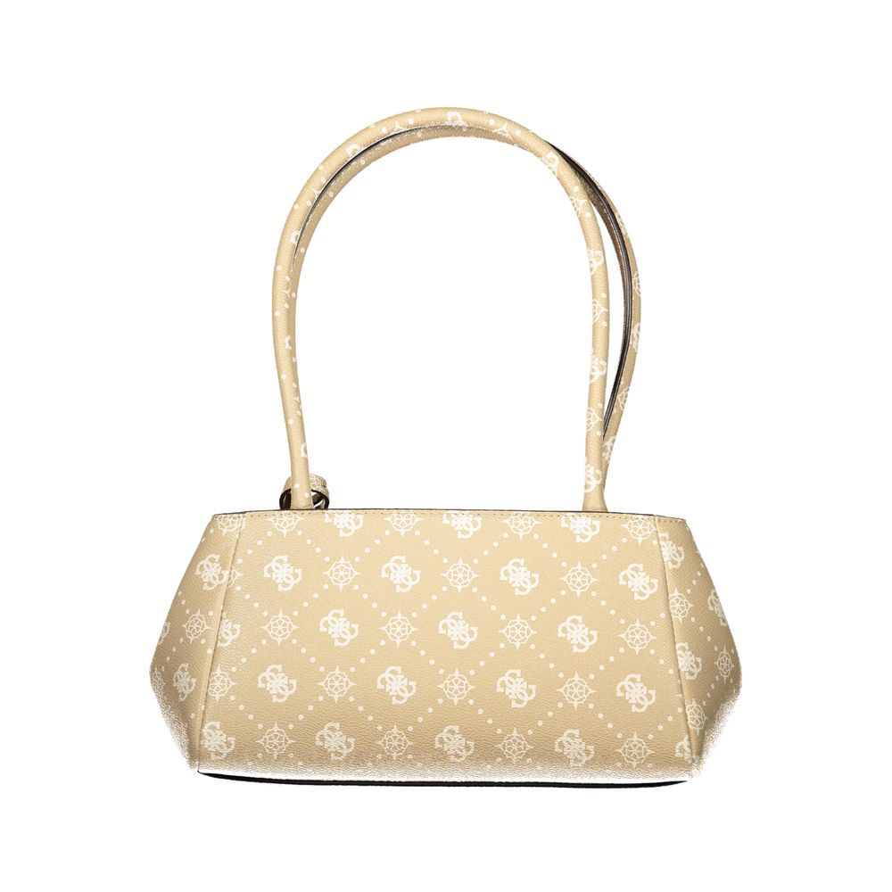 Guess Jeans Carrie Logo Bag - Élégant Sac à Main Beige pour Femme