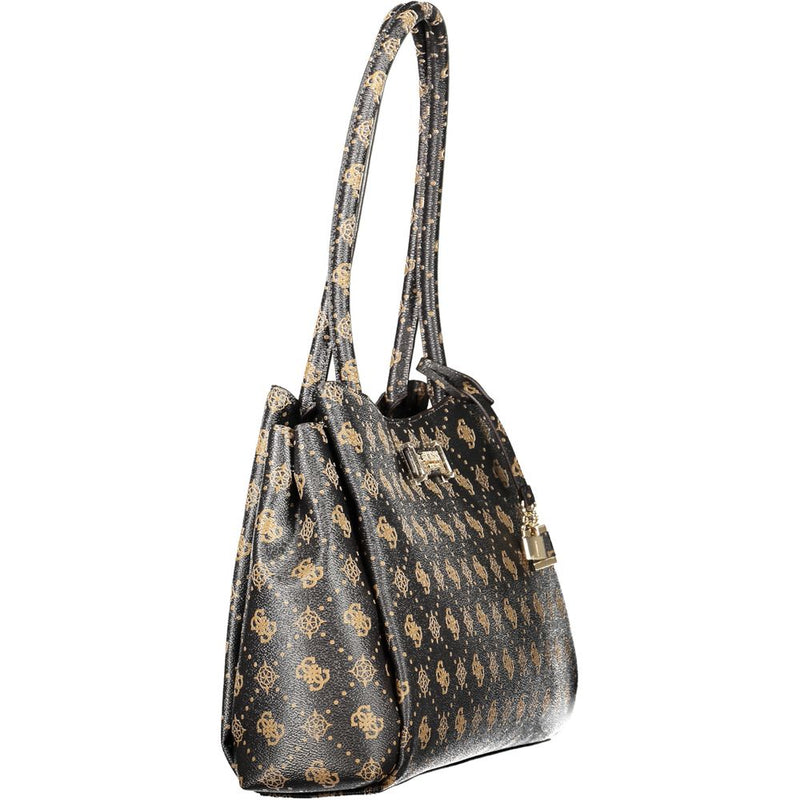 Guess Jeans Carrie Logo Bag - Élégant Sac à Main Marron