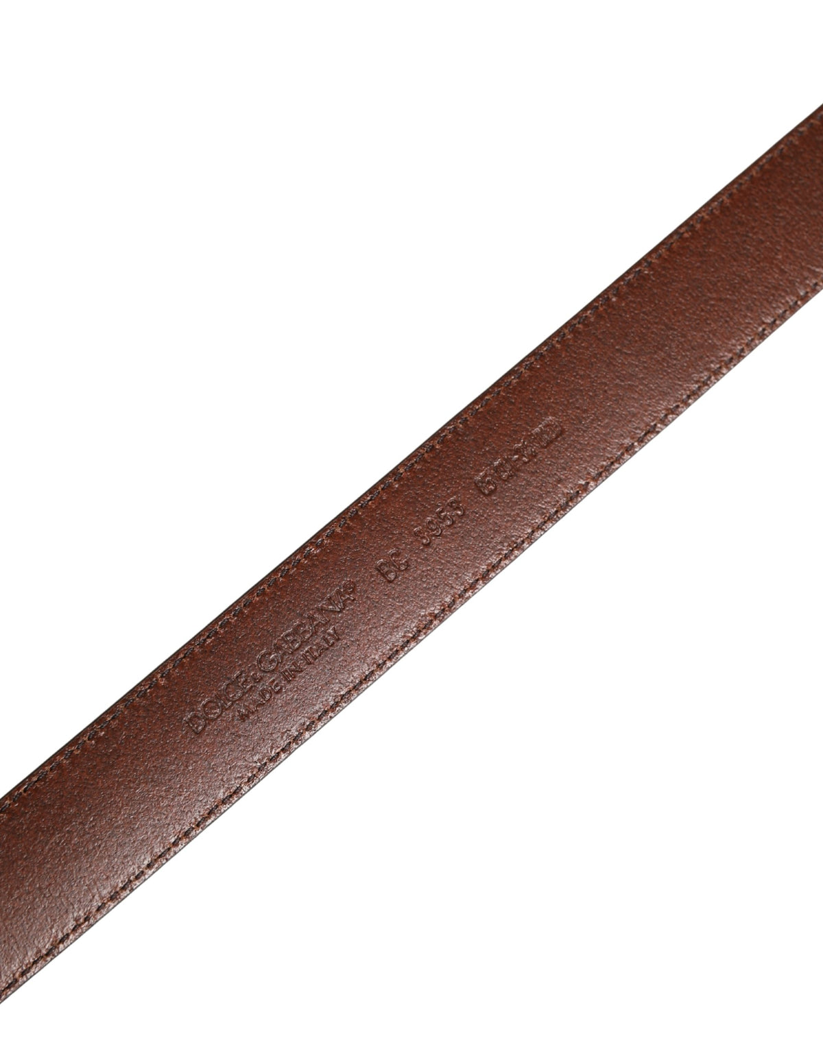 Ceinture Dolce &amp; Gabbana pour homme, en cuir marron classique avec boucle en métal