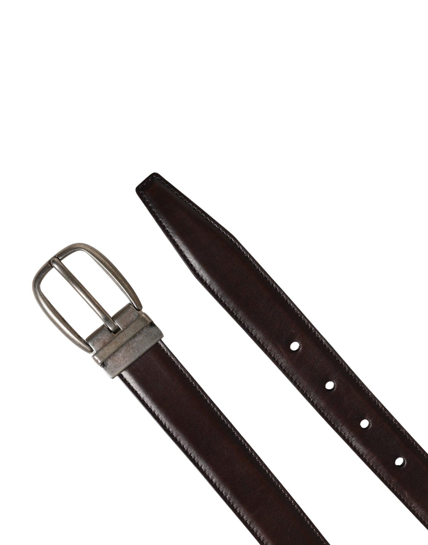 Ceinture Dolce &amp; Gabbana pour homme, en cuir marron classique avec boucle en métal