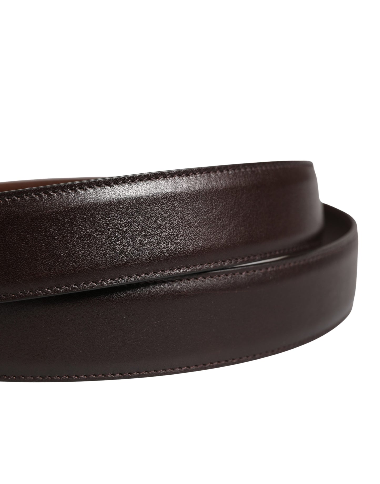 Ceinture Dolce &amp; Gabbana pour homme, en cuir marron classique avec boucle en métal