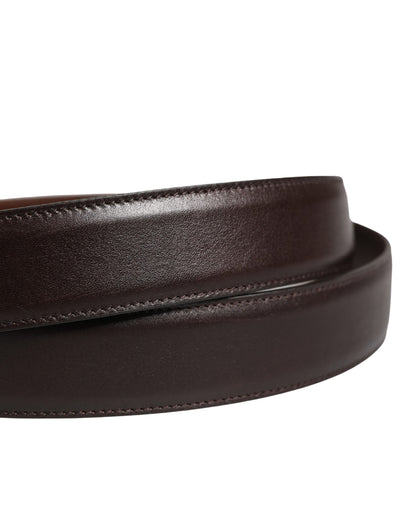 Ceinture Dolce &amp; Gabbana pour homme, en cuir marron classique avec boucle en métal