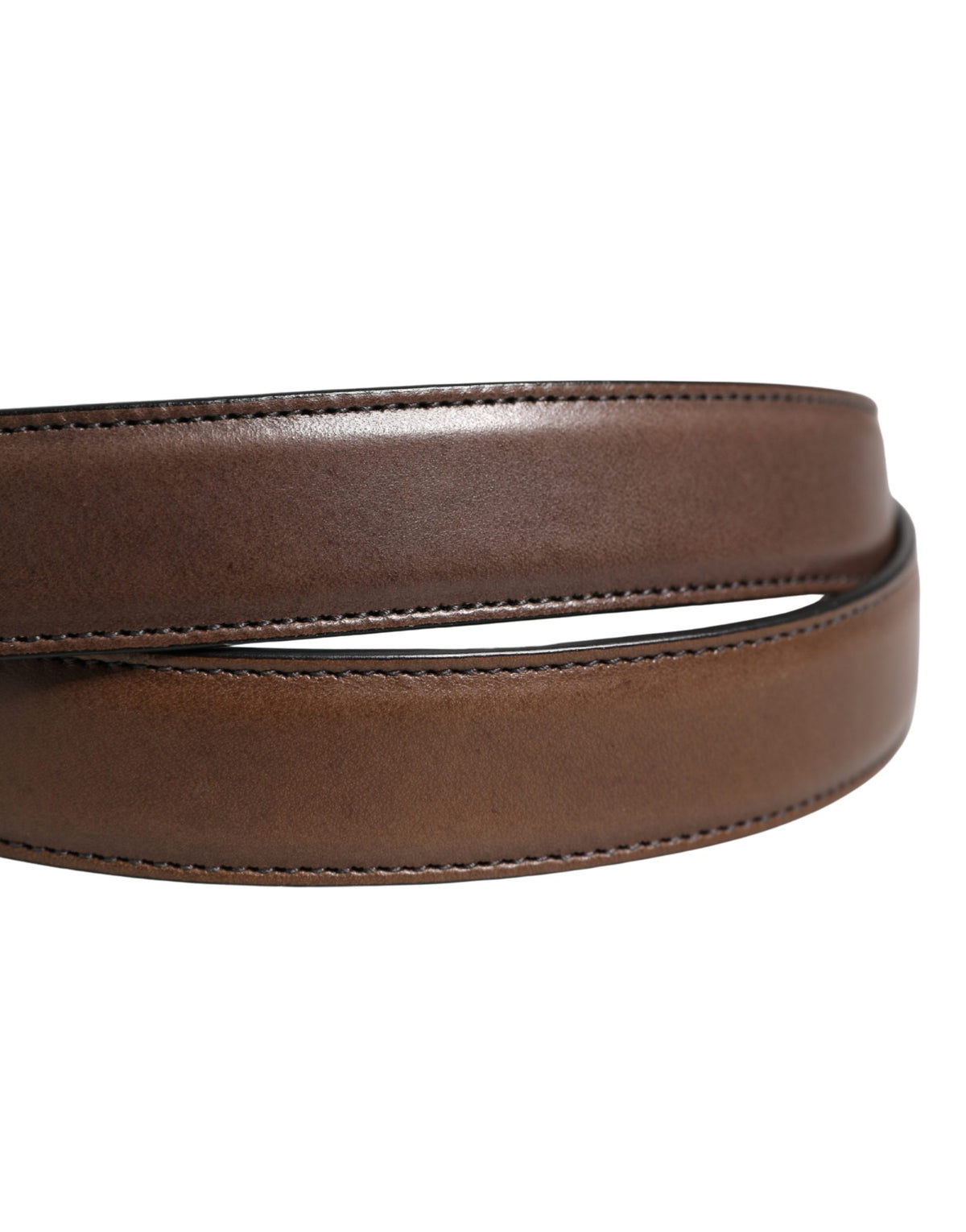 Ceinture Dolce &amp; Gabbana pour homme, en cuir marron classique avec boucle en métal