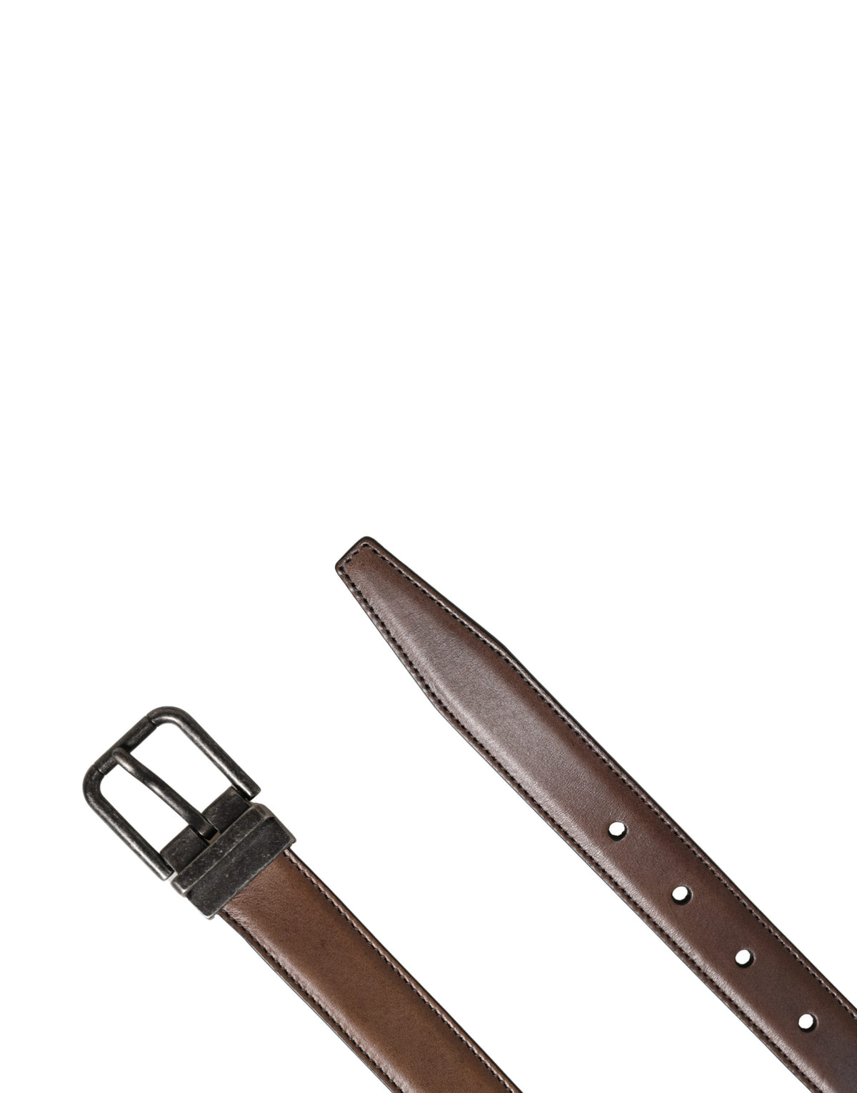 Ceinture Dolce &amp; Gabbana pour homme, en cuir marron classique avec boucle en métal