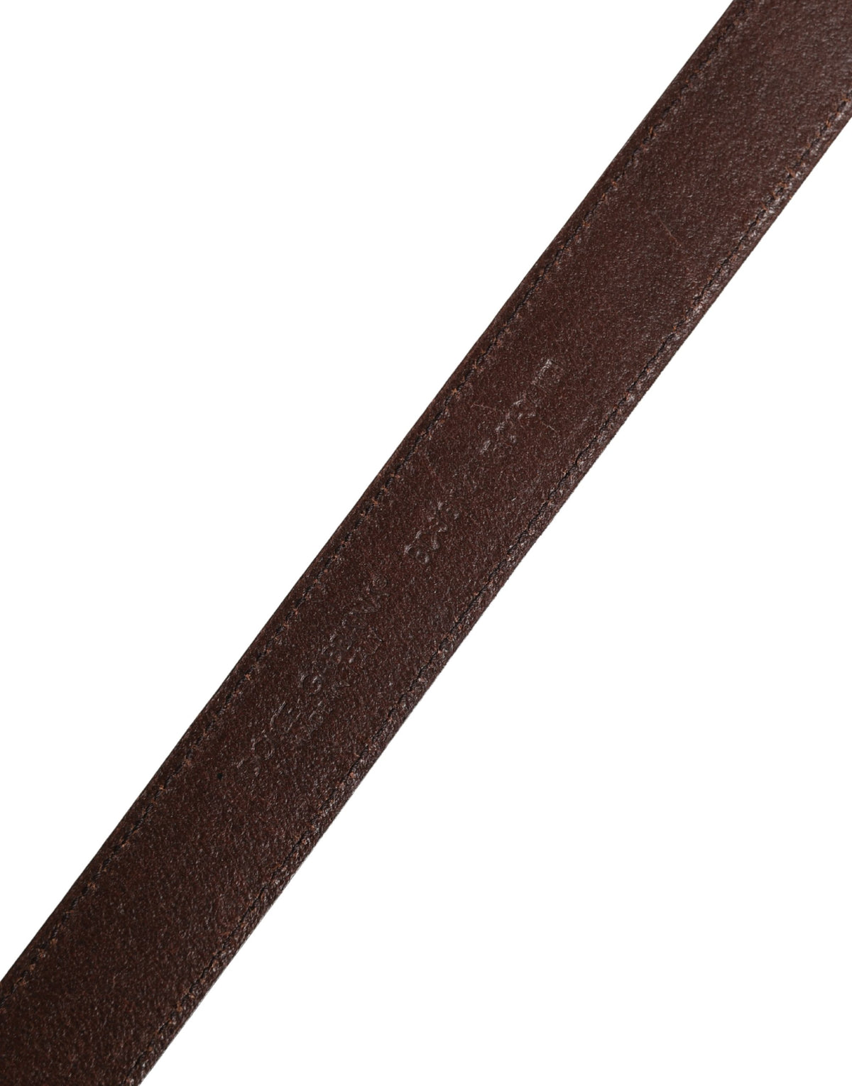 Ceinture Dolce &amp; Gabbana pour homme, en cuir marron classique avec boucle en métal