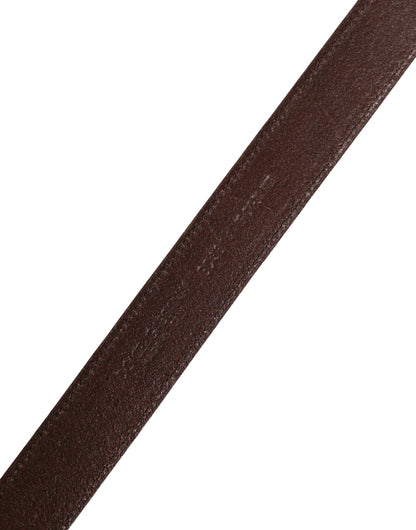 Ceinture Dolce &amp; Gabbana pour homme, en cuir marron classique avec boucle en métal