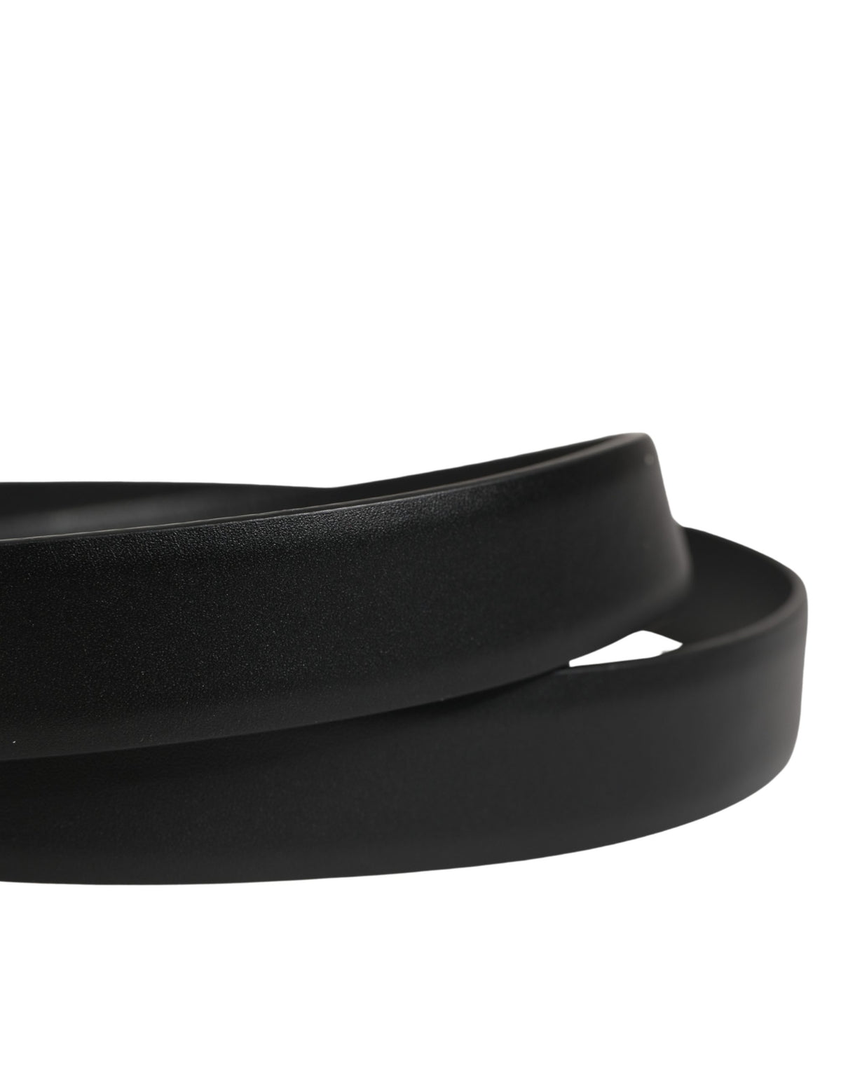 Ceinture Dolce &amp; Gabbana pour homme, en cuir noir classique avec boucle en métal