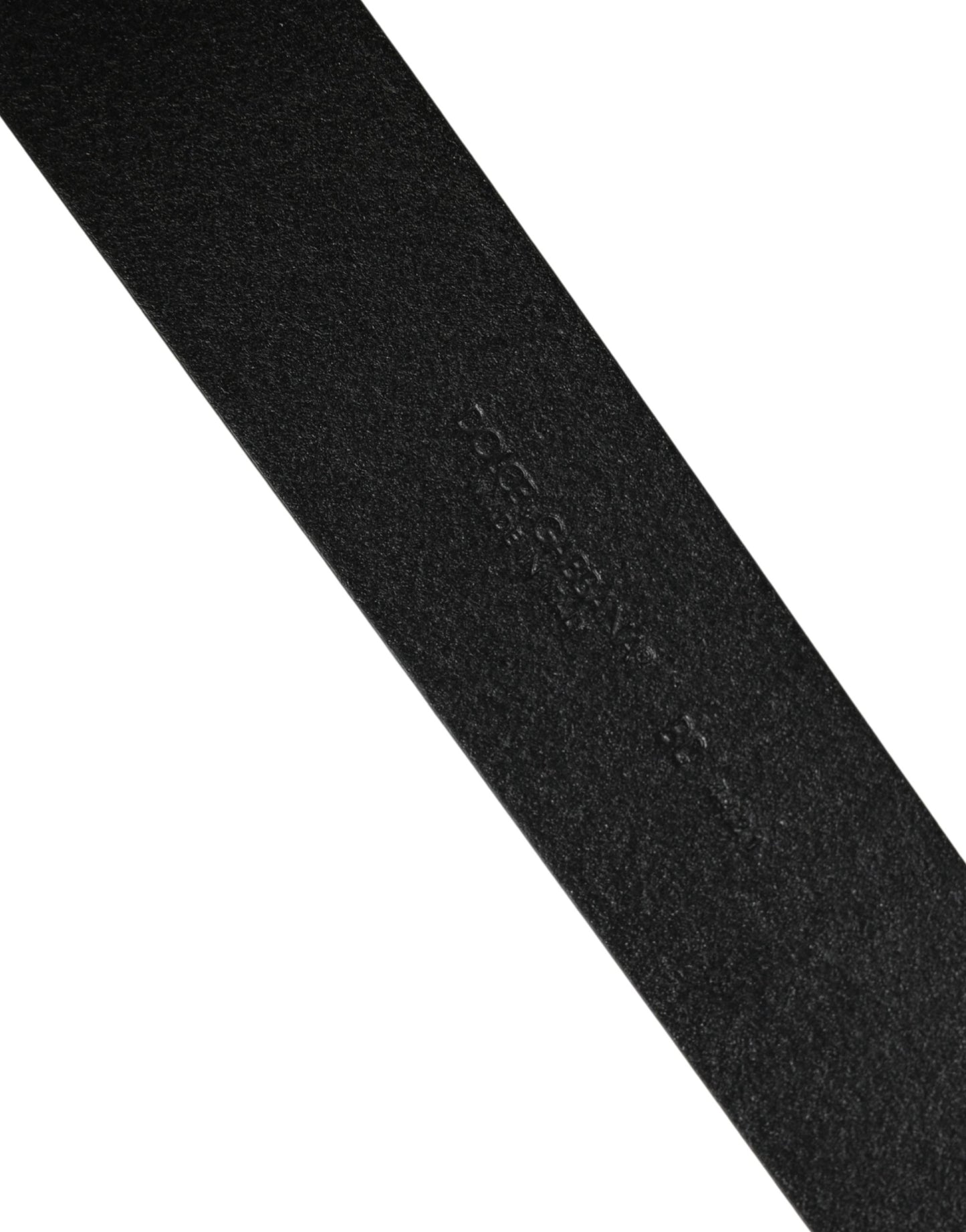 Ceinture Dolce &amp; Gabbana pour homme, en cuir noir classique avec boucle en métal