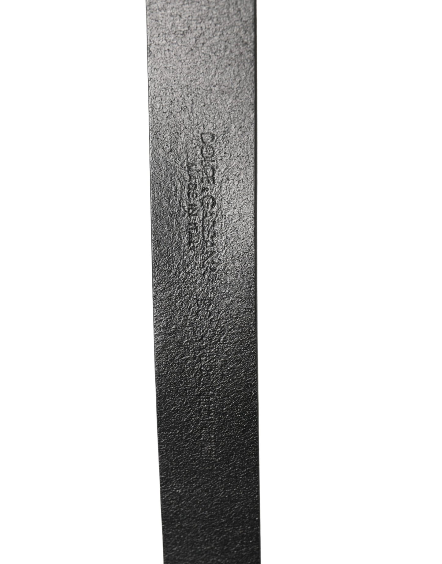 Ceinture Dolce &amp; Gabbana pour homme, en cuir noir classique avec boucle logo.