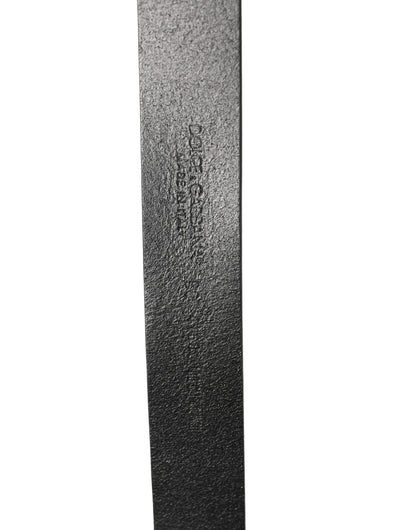 Ceinture Dolce &amp; Gabbana pour homme, en cuir noir classique avec boucle logo.