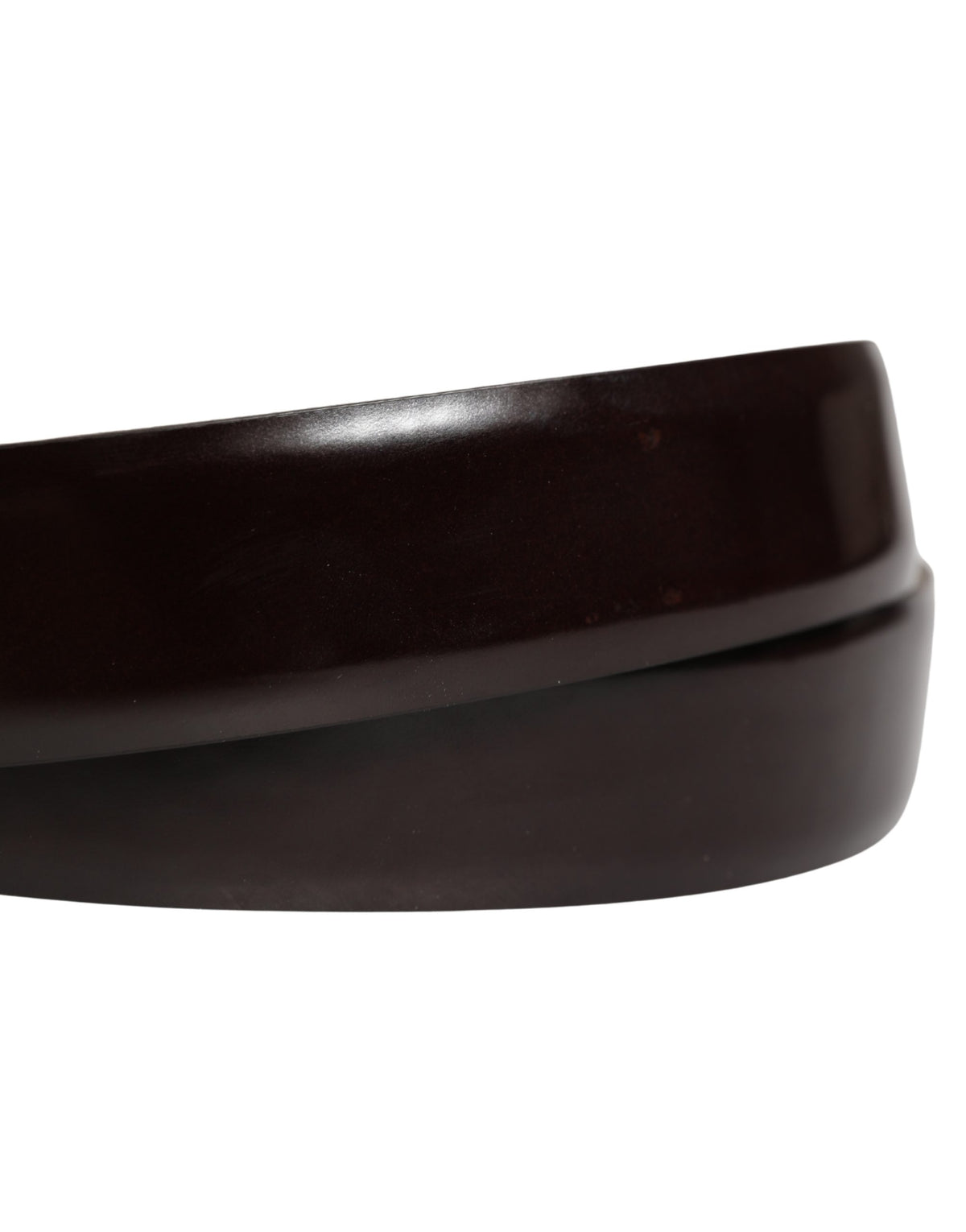 Ceinture Dolce &amp; Gabbana pour homme en cuir de veau noir avec boucle en métal