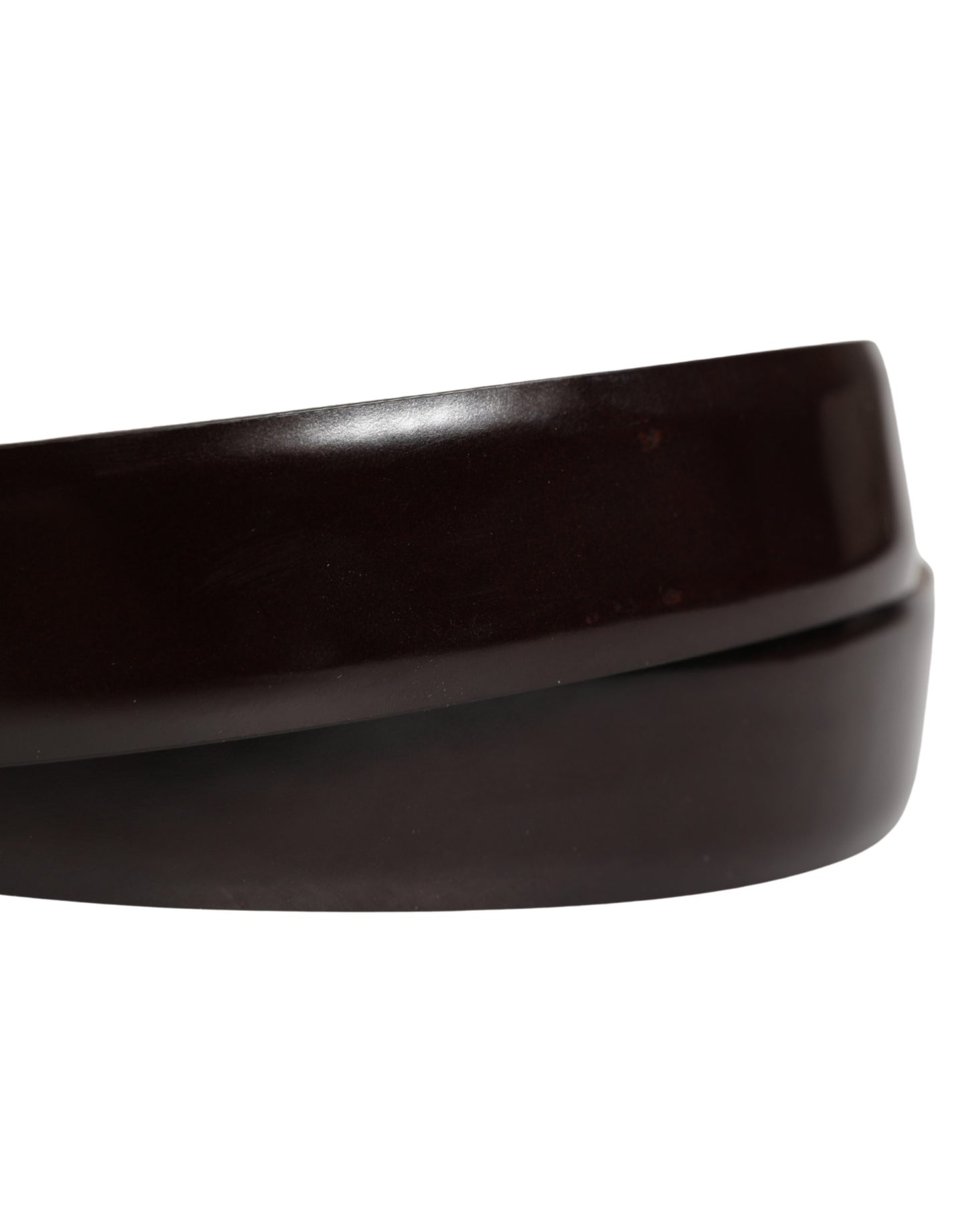 Ceinture Dolce &amp; Gabbana pour homme en cuir de veau noir avec boucle en métal