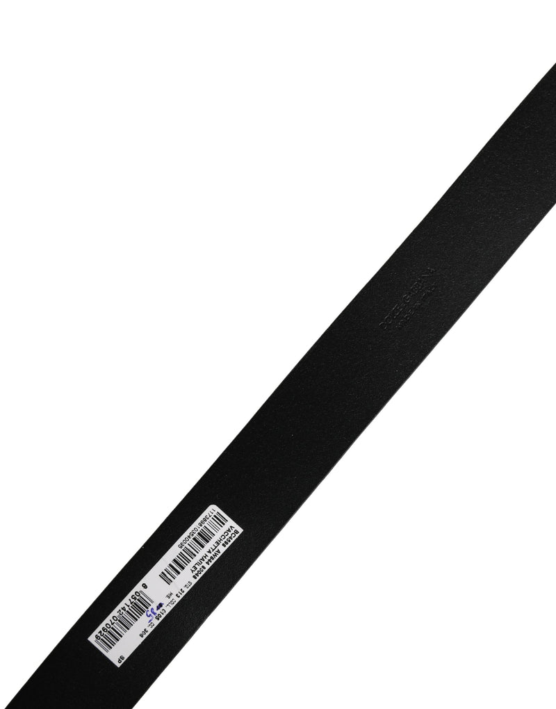 Ceinture Dolce &amp; Gabbana pour homme, en cuir marron classique avec boucle en métal