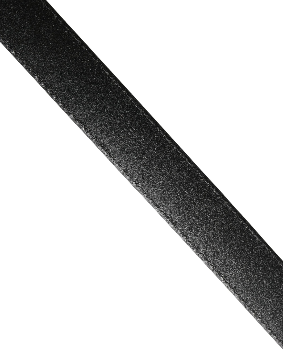 Ceinture Dolce &amp; Gabbana pour homme en cuir de veau noir avec logo et boucle métallique