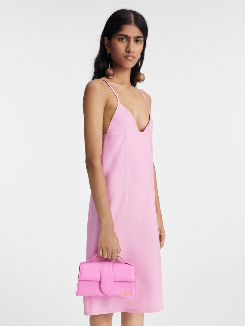 Jacquemus Le Grand Bambino Handbag - Neon Pink