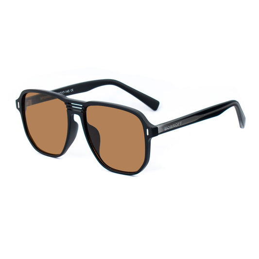 Bobroff Black Acetate Sunglasses BFG0003-C2 for Men