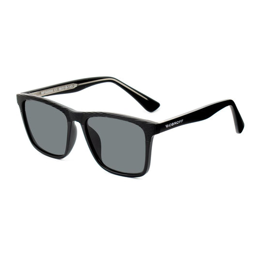 Bobroff BFG0004-C1 Black Acetate Sunglasses for Men