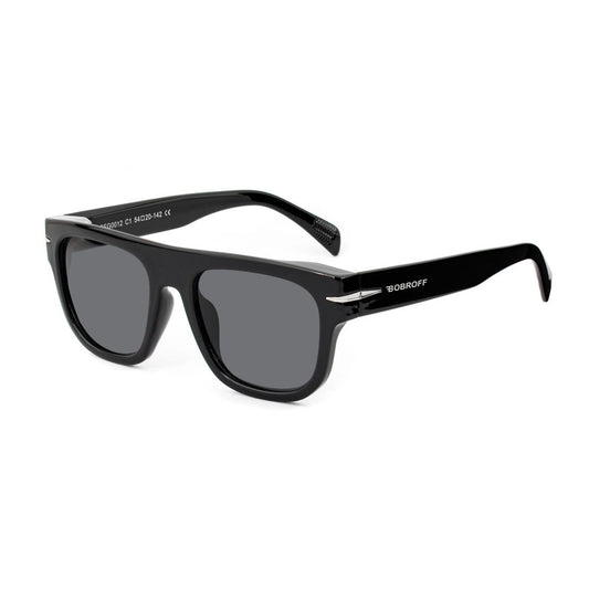 Bobroff BFG0012-C1 Black Acetate Sunglasses for Men