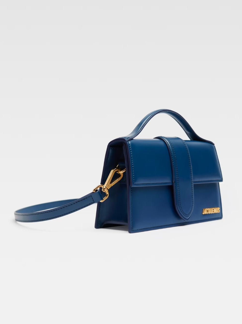 Jacquemus Le Grand Bambino Dark Navy Leather Handbag