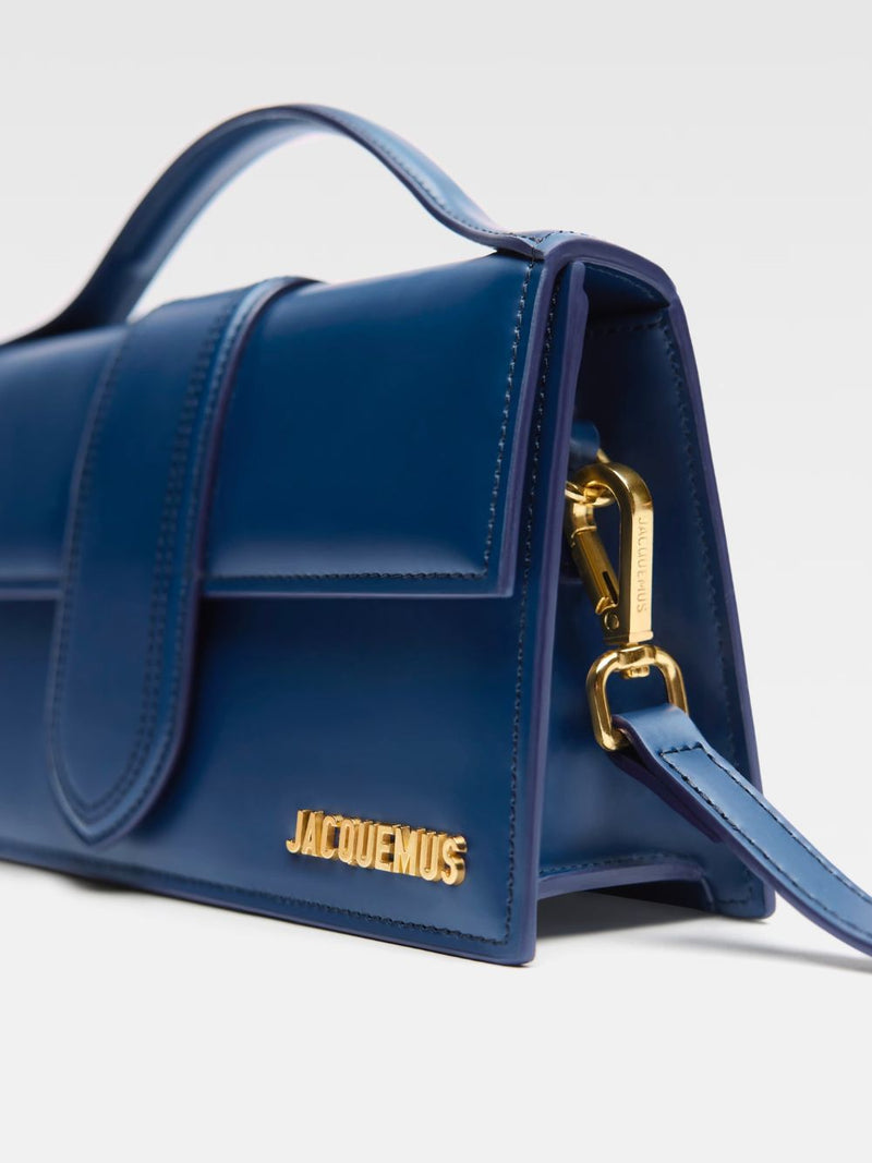 Jacquemus Le Grand Bambino Dark Navy Leather Handbag