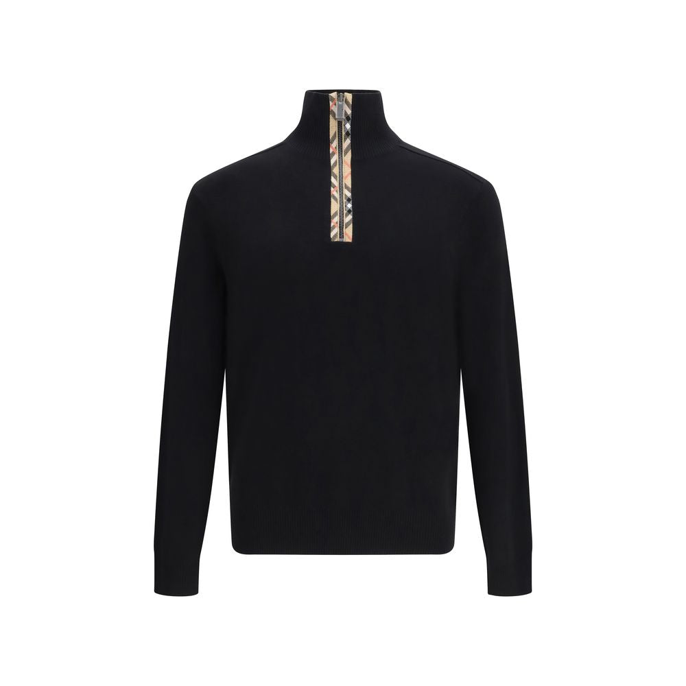 Sweat-shirt en laine noire Burberry