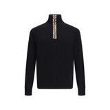 Sweat-shirt en laine noire Burberry