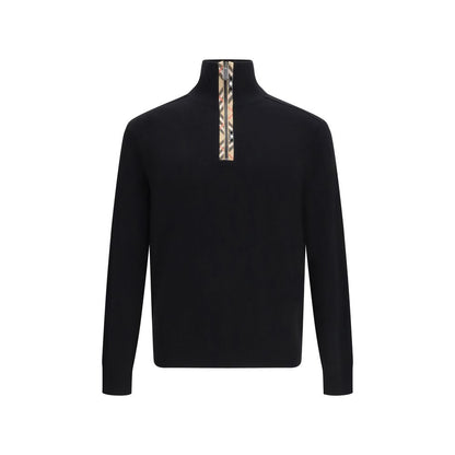 Sweat-shirt en laine noire Burberry