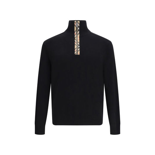 Burberry Zwarte Wollen Sweatshirt