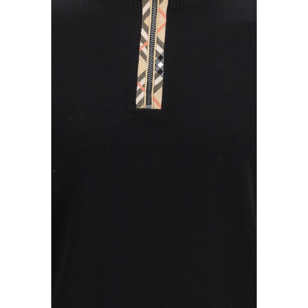 Sweat-shirt en laine noire Burberry