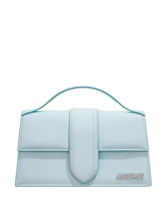 Jacquemus Le Grand Bambino Handbag in Pale Blue Leather