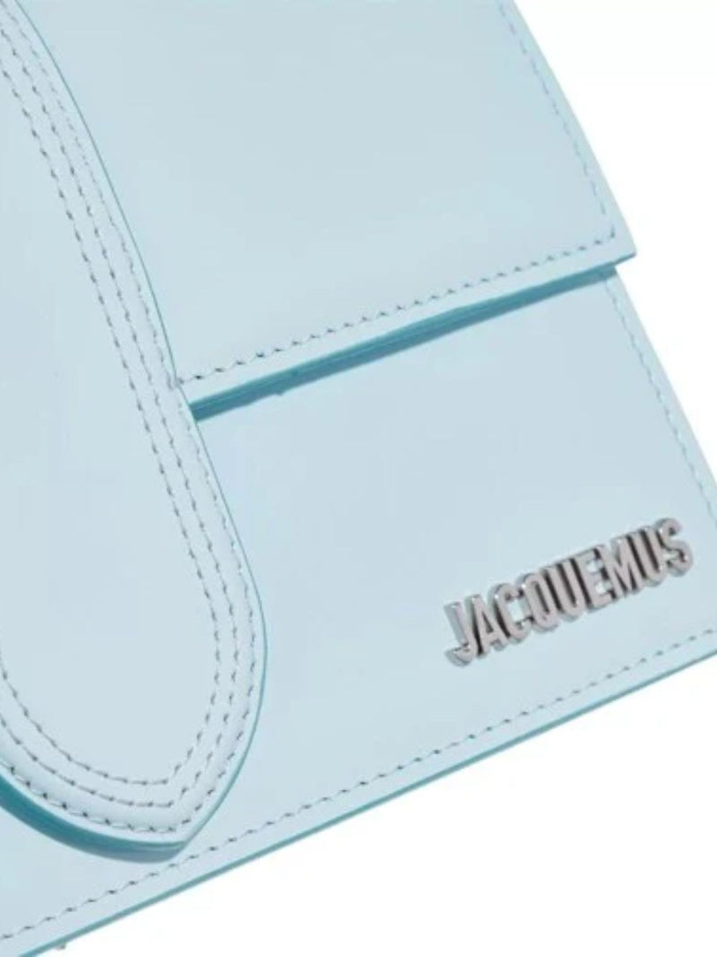 Jacquemus Le Grand Bambino Sac à main en cuir bleu pâle