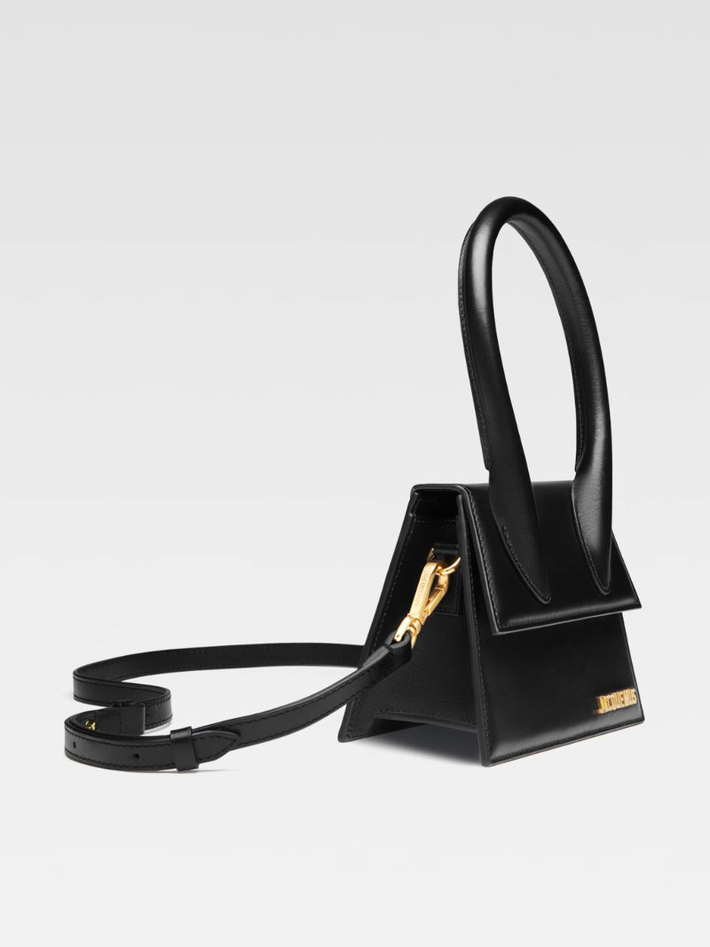 Jacquemus Le Chiquito Moyen Bag en Cuir Noir