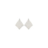 Rabanne Pixel Chainmail Silver Brass Earrings - Elegant Design