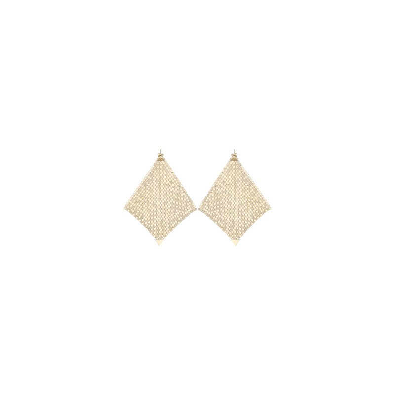 Boucles d'oreilles Rabanne en laiton doré