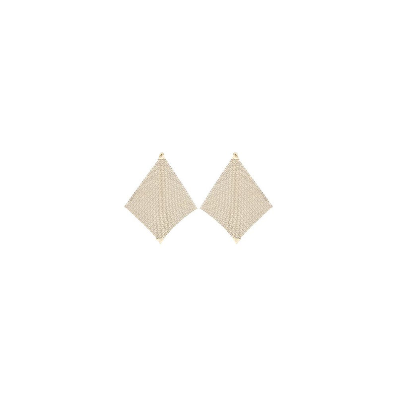 Boucles d'oreilles Rabanne en laiton doré