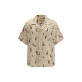 Valentino Multicolor Silk Pattern Shirt - Papier Floral Print