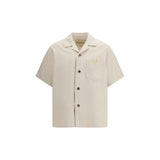 Valentino Signature Vlogo Beige Denim Shirt for Men