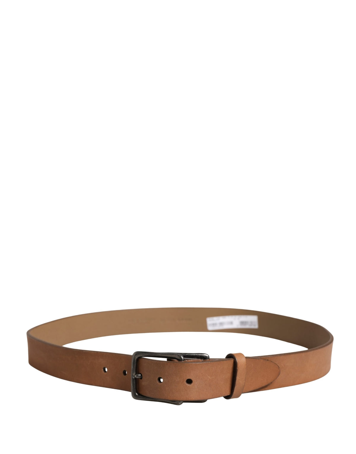 Ceinture Dolce &amp; Gabbana pour homme en cuir marron avec boucle classique en métal