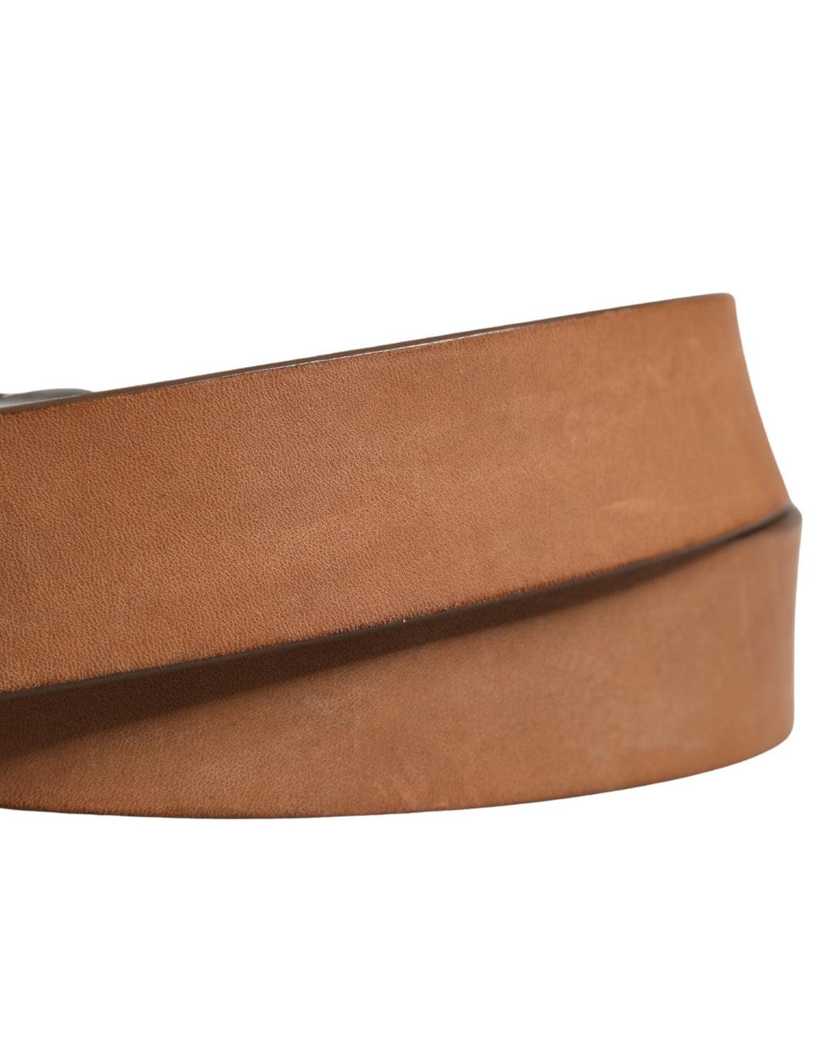 Ceinture Dolce &amp; Gabbana pour homme en cuir marron avec boucle classique en métal