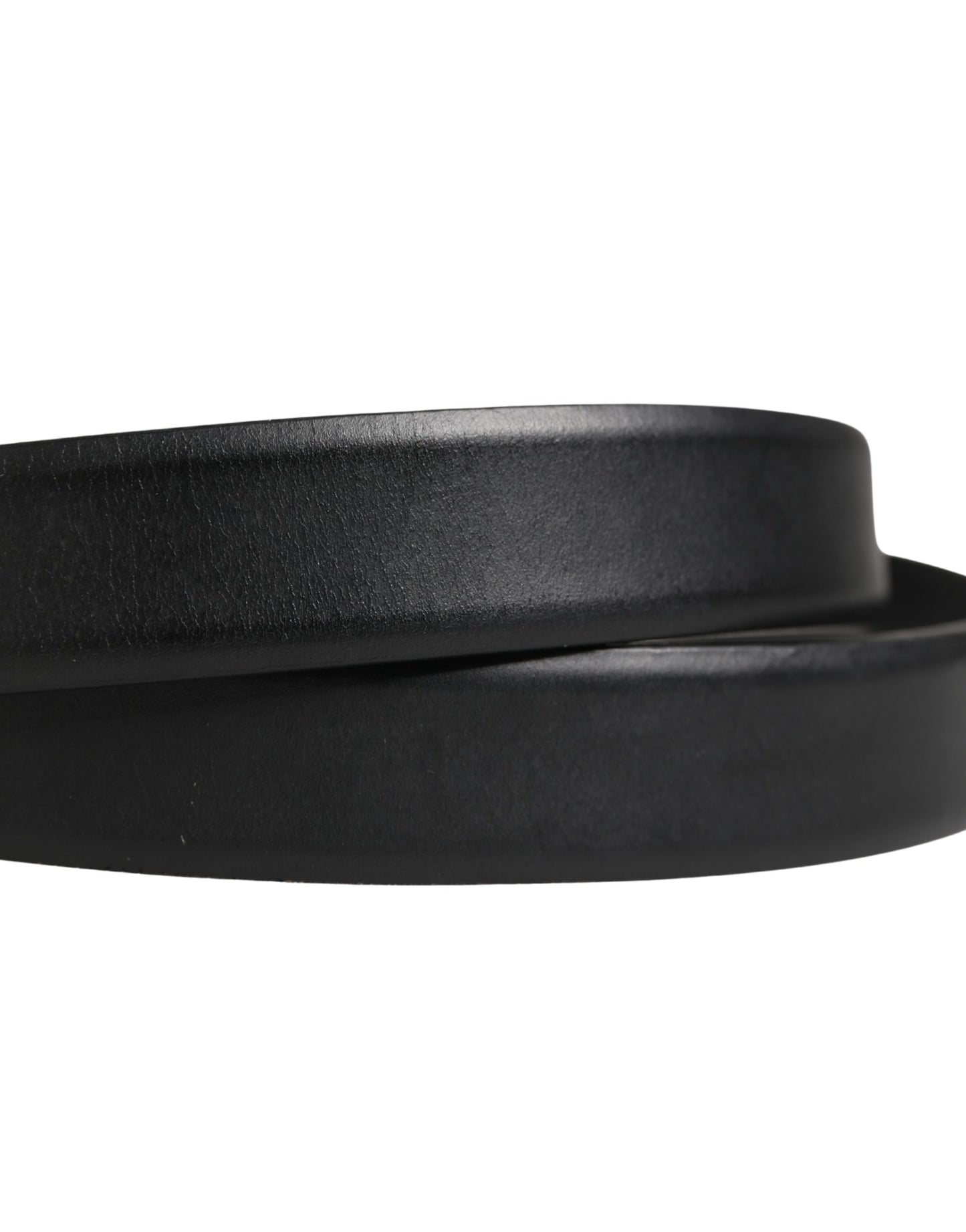 Ceinture Dolce &amp; Gabbana pour homme, en cuir noir classique avec boucle en métal