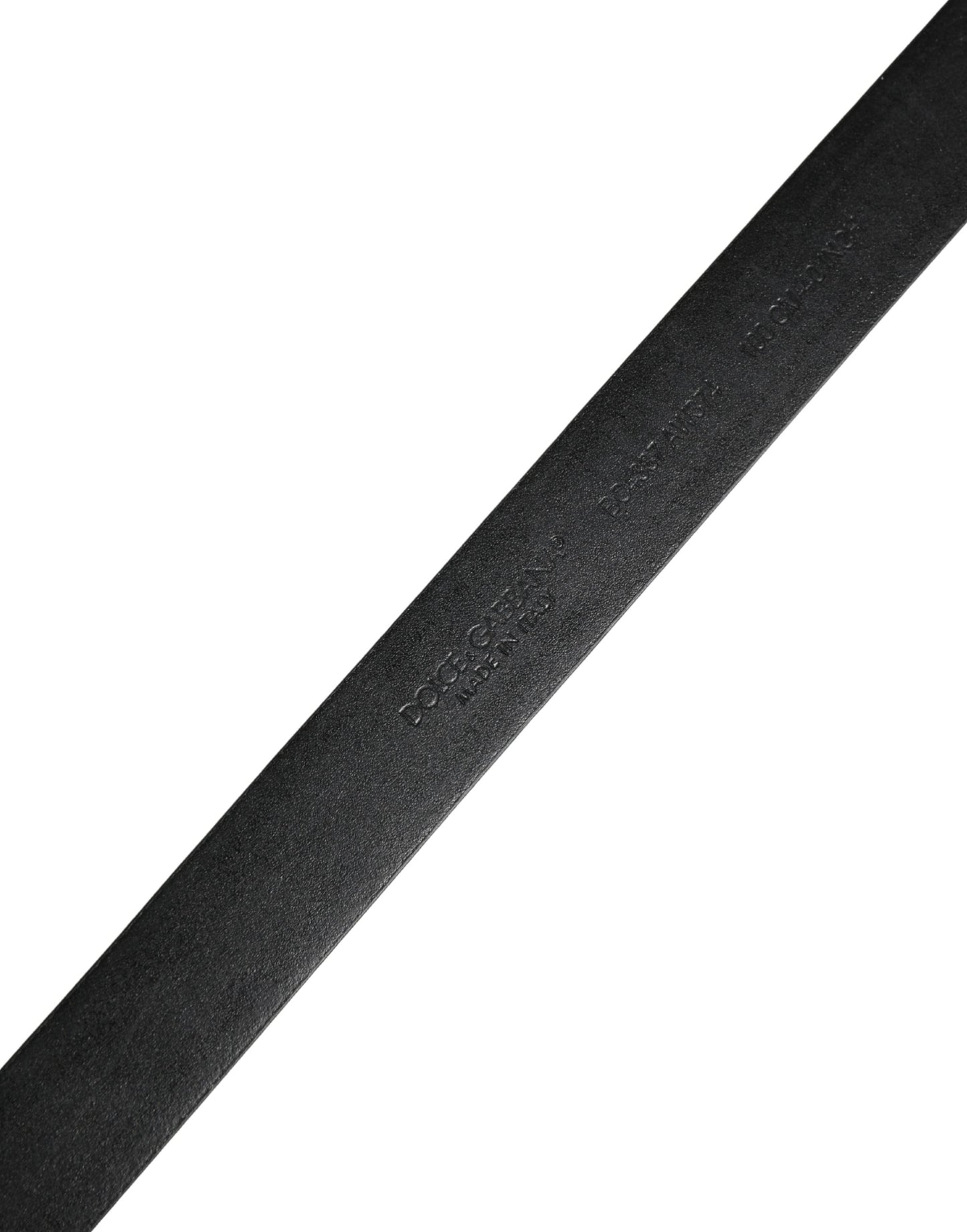 Ceinture Dolce &amp; Gabbana pour homme, en cuir noir classique avec boucle en métal