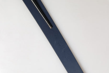 Ceinture Dolce &amp; Gabbana en cuir de veau bleu avec boucle métallique et logo